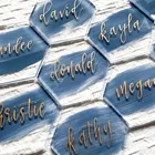 Акриловые шестиугольные витрины, геометрические витрины, Свадебный декор, декор для мероприятий, витрины, эскорт-карты