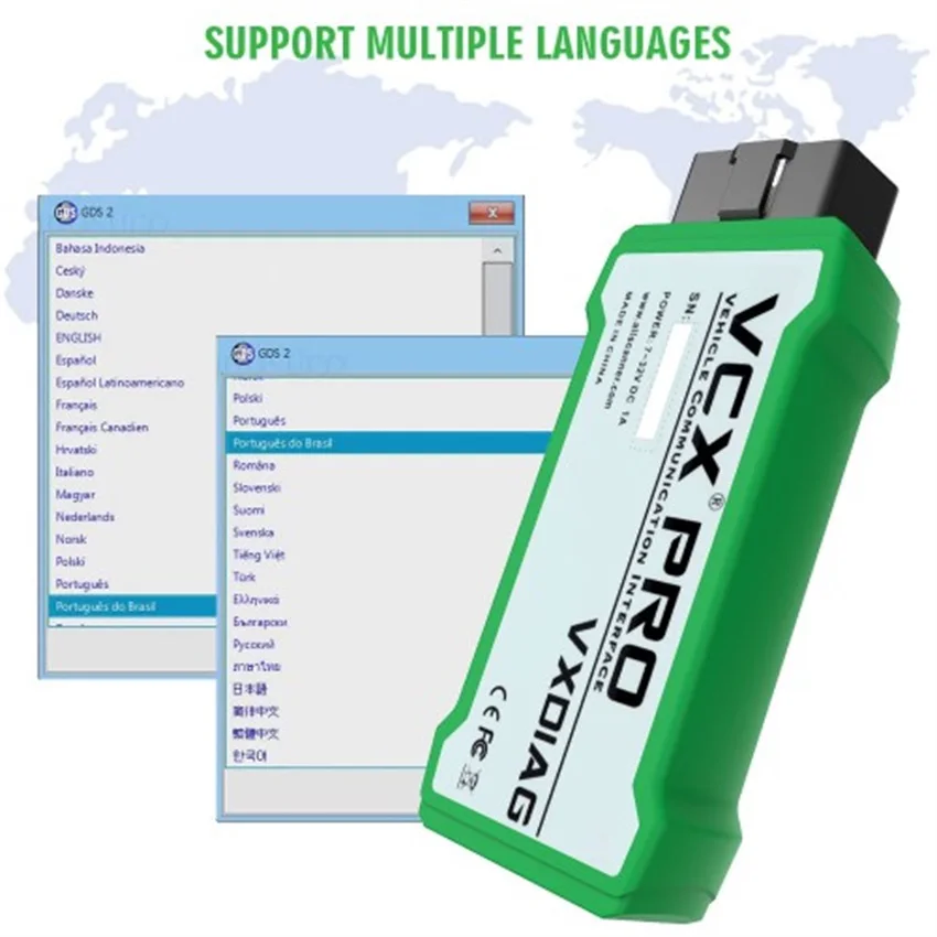 [VXDIAG Дистрибьютор] VXDIAG VCX NANO PRO для GM/Ford/Mazda/VW/HONDA/VOLVO/TOYOTA/JLR 7 в 1 OBD2 автомобильный