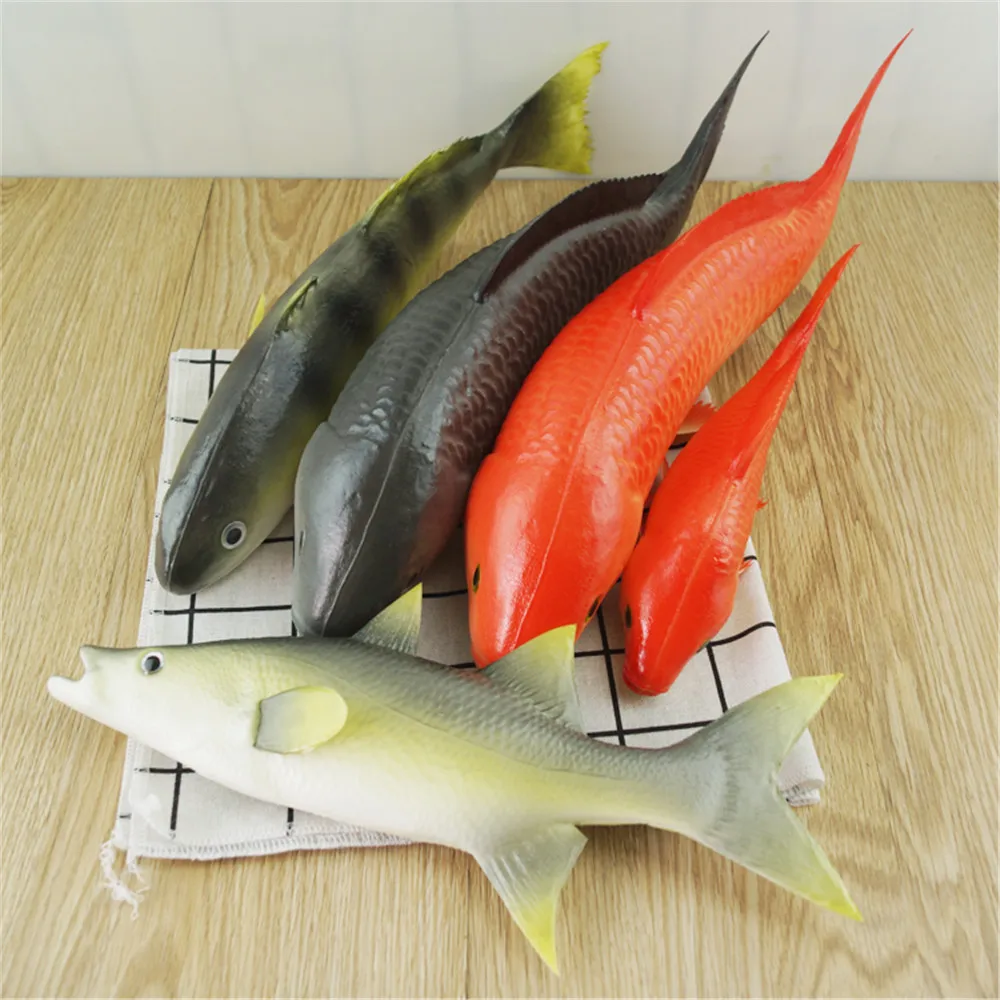 

sea animals toys fake simulation Turbot tuna Salmon pike perch carp catfish crucian saury Spotted mandarin flat fish model