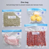 vacuum bag vacuum zipper bags reusable food storage bags for vacuum sealer 1pc sml kitchen fridge food keep fresh packer bags