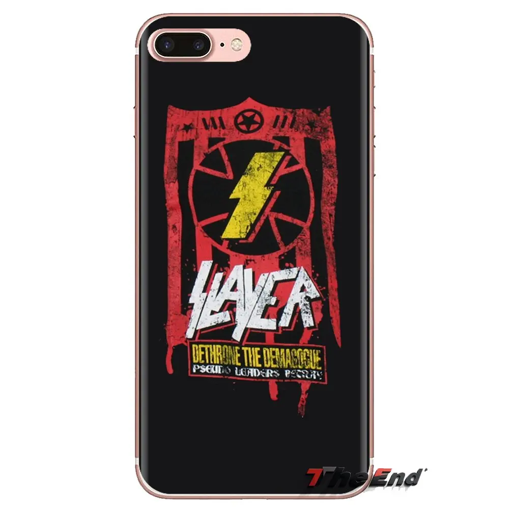 Группа Slayer пентаграмма логотип силиконовый чехол для мобильного телефона Чехлы