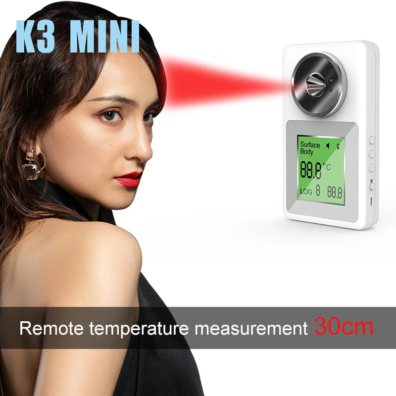 

K3 Non Contact Infrared Thermometer Digital Wall Mounted Forehead Hand Temperature Sensor Laser Gun With Fever Alarm