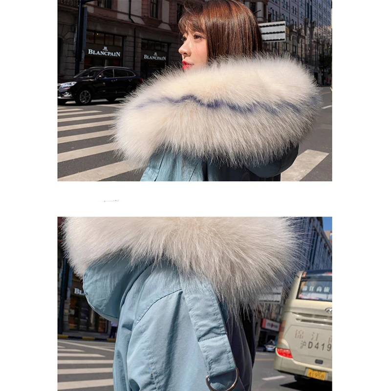 Модная зимняя парка для женщин длинное хлопковое пальто 2020 корейский большой