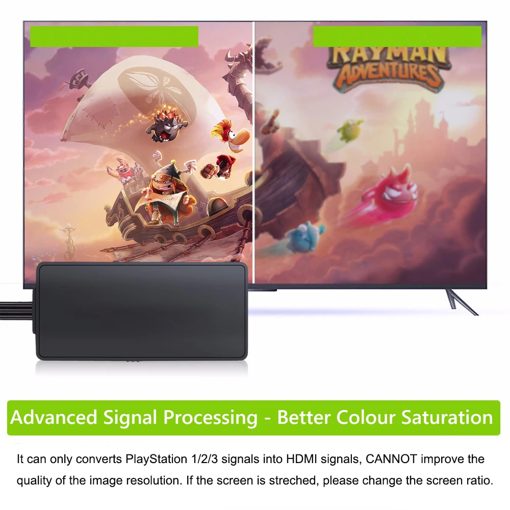 Конвертер PS2 в HDMI-совместимый с кабелем питания адаптер для Playstation 2 кабель