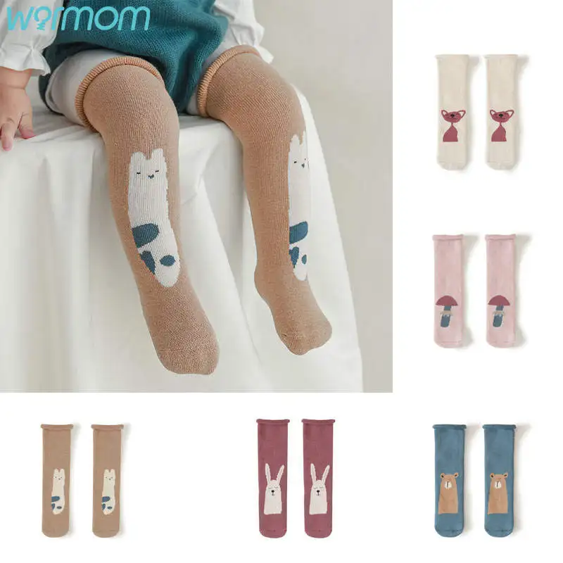

Warmom Autumn And Winter New Terry Thickened Baby Socks Cute Cartoon Animal Non-Slip Cartoon Infant Socks Toddlers