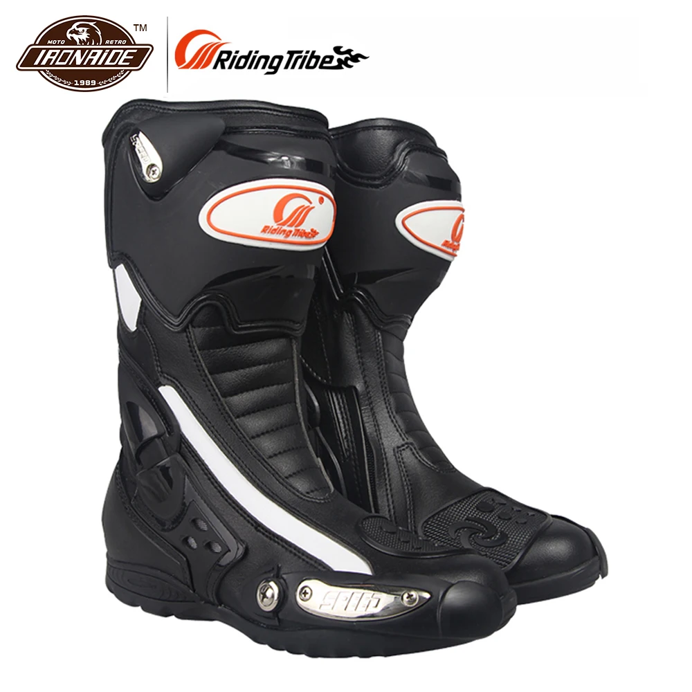 Мотоциклетные ботинки Riding Tribe Мужская обувь для езды на мотоцикле сапоги