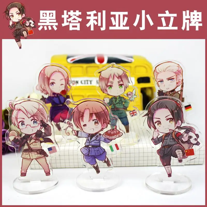 Аниме мультфильм ось Powers Hetalia APH Альфред фелициано Артур акриловый брелок для