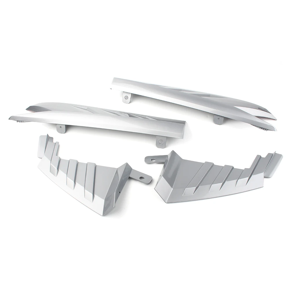 Серебряные Губы для заднего бампера автомобиля декоративный чехол 4 шт. Honda Accord X