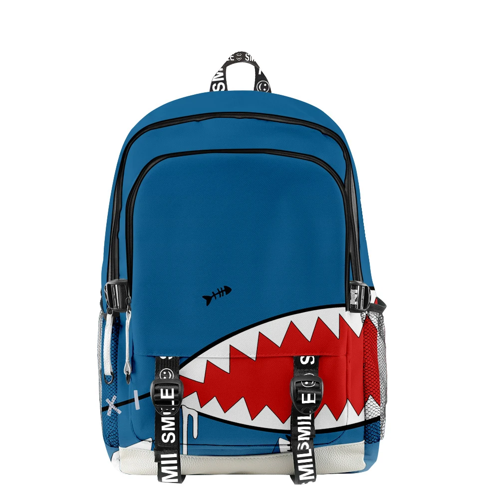 

Новинка 2021, женский и мужской рюкзак Gawr Gura Hololive школьный портфель с анимэ 3D для учеников начальной школы, дорожный рюкзак из ткани Оксфорд для мужчин и женщин