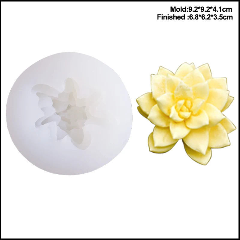 

Succulent Plants Epoxy Resin Fondant Silicone Mold for DIY Pastry Cupcake Dessert Decoration Kitchenware Baking Accessories