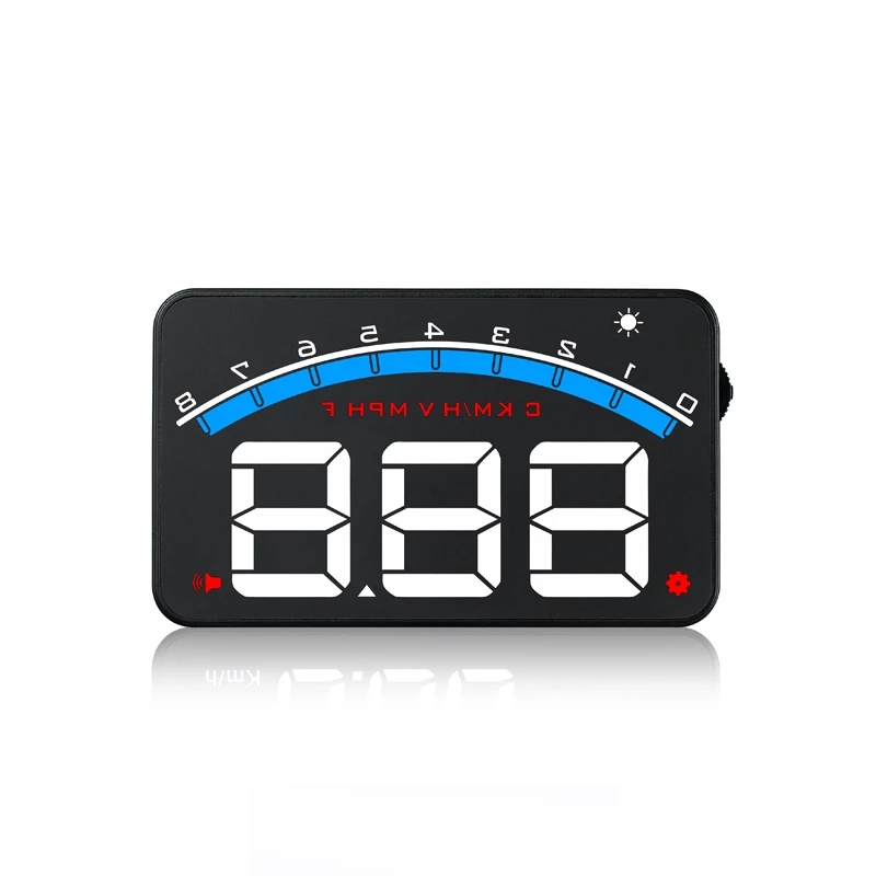 

HUD OBD2 Speedometer RPM Temperature Voltage Head Up Display Automobile Digital with Buzz Alarm Driving Fatigue Projector M6