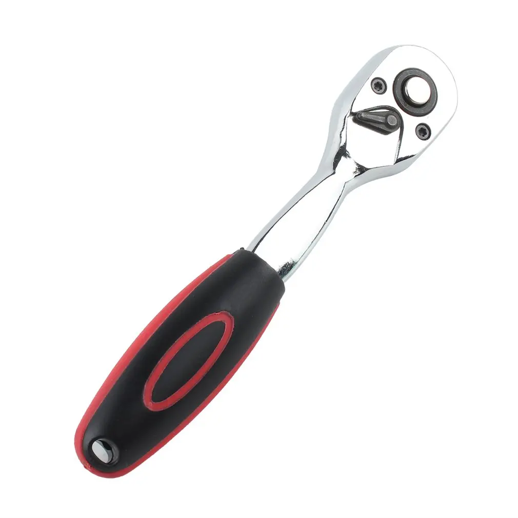 Гаечный ключ с храповым механизмом одноконцевой хромированный стальной 1/4 дюйма