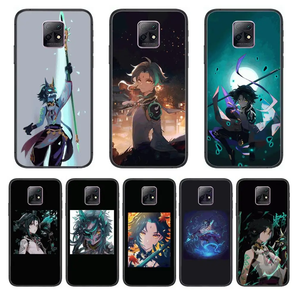 

Anime Genshin Impact Xiao Phone Case For XiaoMi Redmi 10X 9 8 7 6 5 A Pro S2 K20 T 5G Y1 Anime Black Cover Silicone Back Pretty