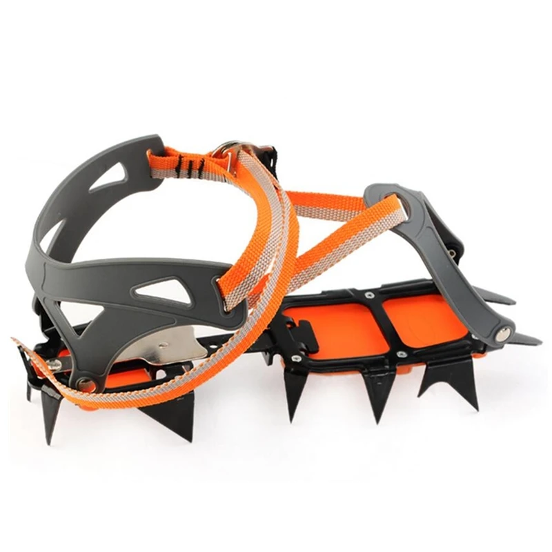 14 Зубцов ледяной захват Нескользящие скалолазание скобы чехол для обуви ледяные