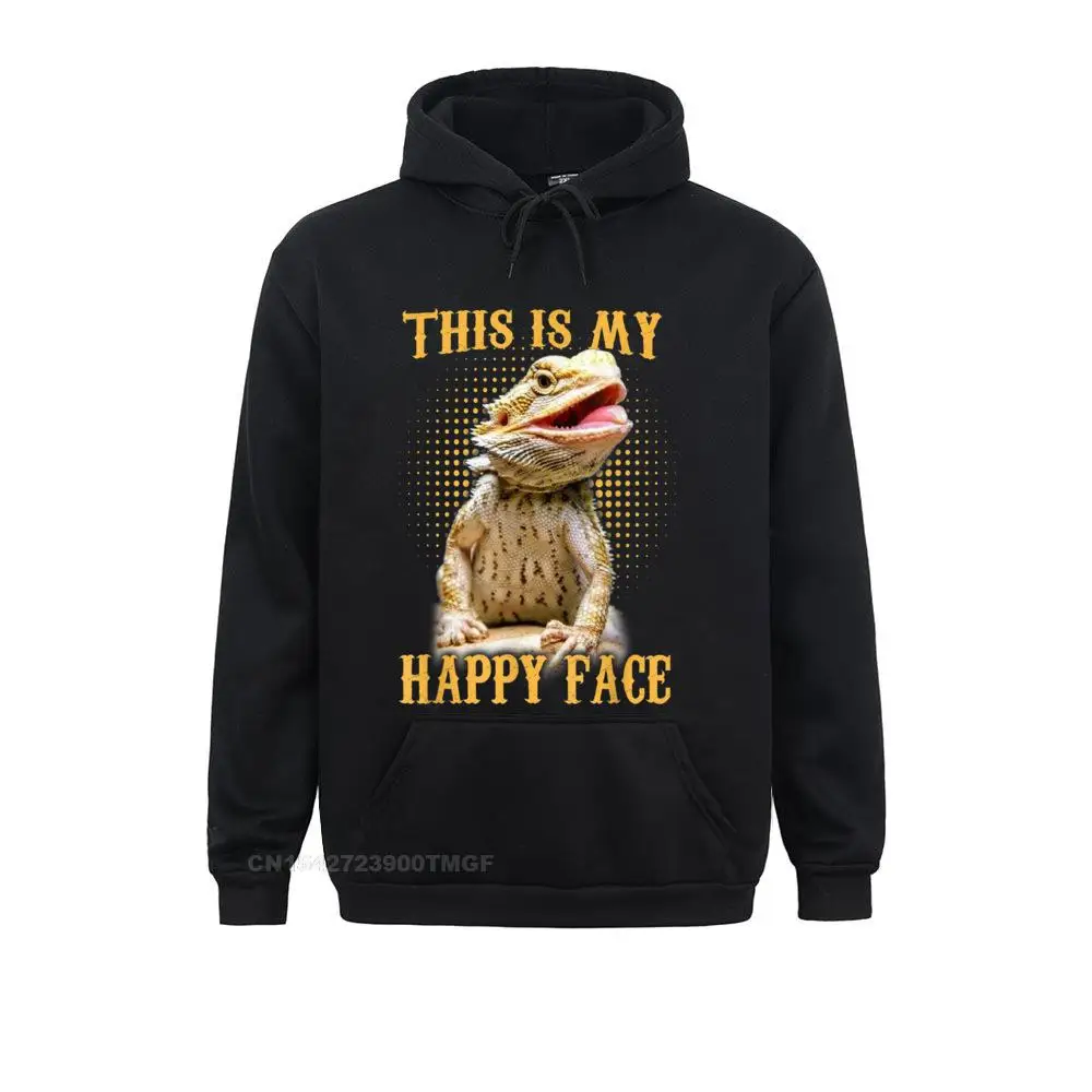Brand Men Hoodies This Is My Happy Face Bearded Dragon Funny Gift Girls Kids Sweatshirts Long Sleeve Clothes Birthday
