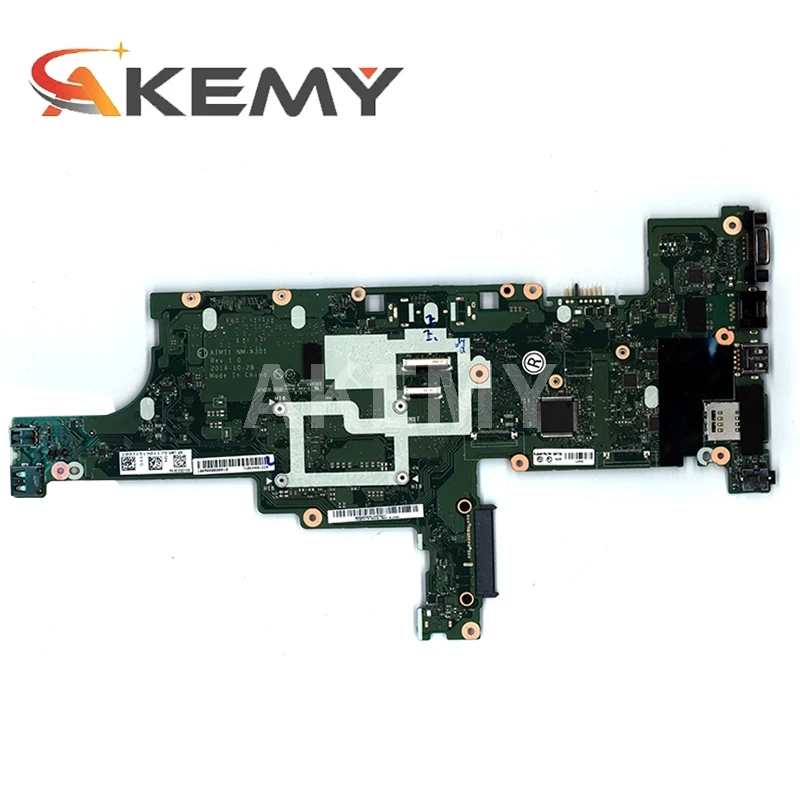 for lenovo thinkpad t450s laptop motherboard aimt1 nm a301 i5 5300u cpu ram 4gb 100 test work fur 00ht748 free global shipping