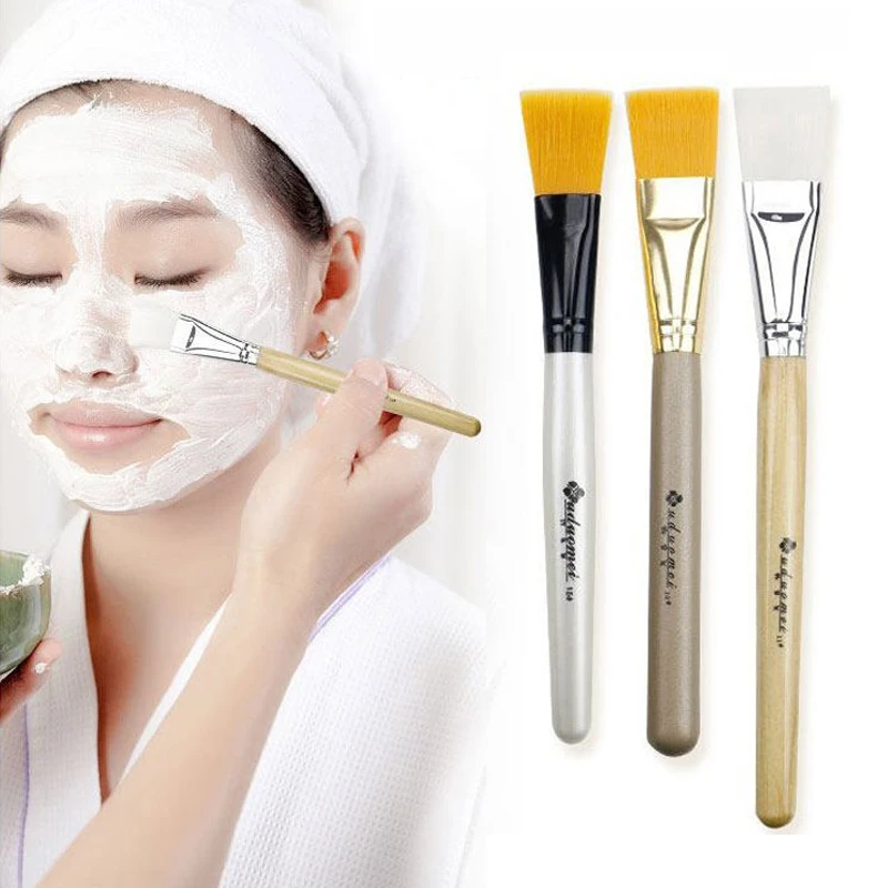 

1 шт., мягкая натуральная маска для лица с деревянной ручкой