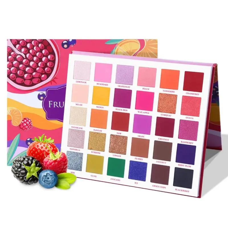 Fruit Pie Filling 30 Color Nude Shining Eyeshadow Makeup Sexy Glitter Pigment Eye Shadow Pallete Waterproof Cosmetics TSLM2 |