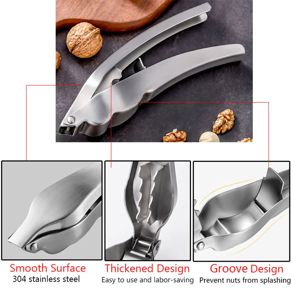 Щипцы для орехового ореха нержавеющая сталь| |