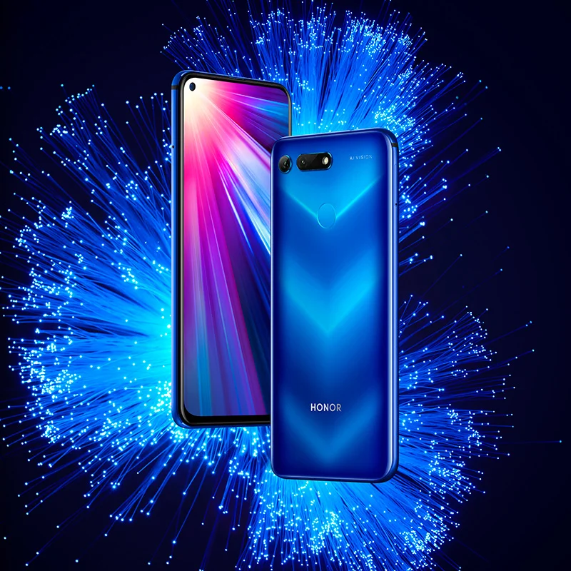 Стоковый мобильный телефон Honor V20 View 20, экран 6,4 дюйма, аккумулятор 4000 мАч, жидкостное охлаждение, Kirin 980, Android 9,0, смартфон NFC