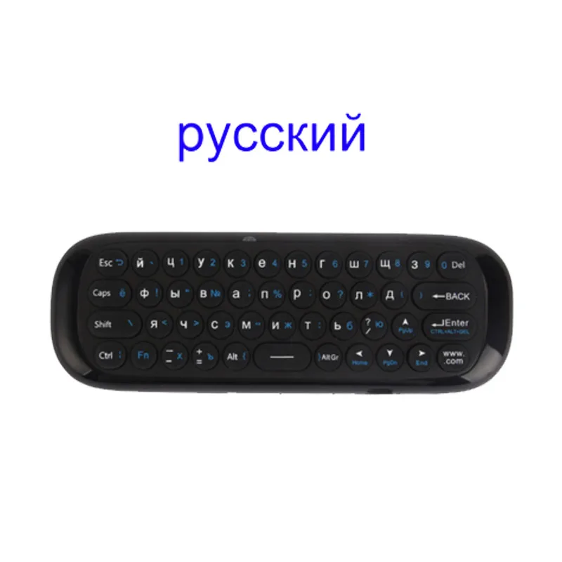 Russian version 2,4 ГГц воздушная мышь мини беспроводная клавиатура английский/русский с гироскопом зондирования ИК-обучения пульт дистанционного управления для Android tv BOX/мини-ПК - Цвет: Russian version