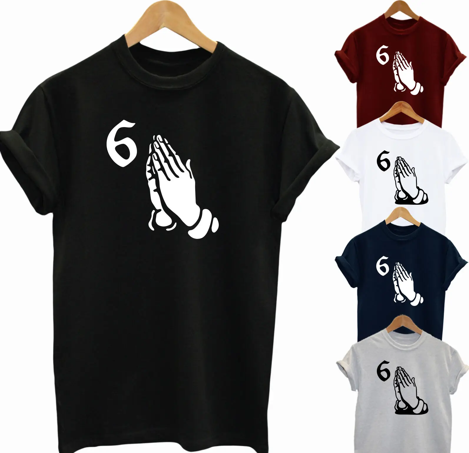 Футболка DRAKE 6 God Hands если вы читаете это для поздней музыки вечерние