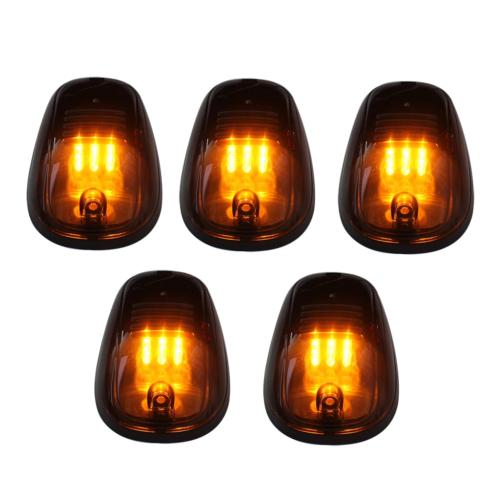 Универсальный 5 шт. 9 светодиодный светильник на крышу кабины s RV желтый