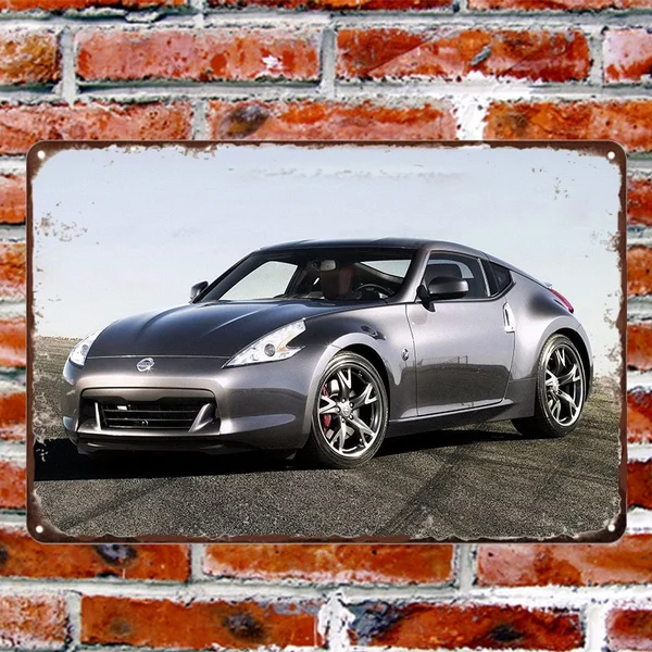 

Sport Car Metal Tin Sign Creative Wall Decoration Frameless Wall Art Painting