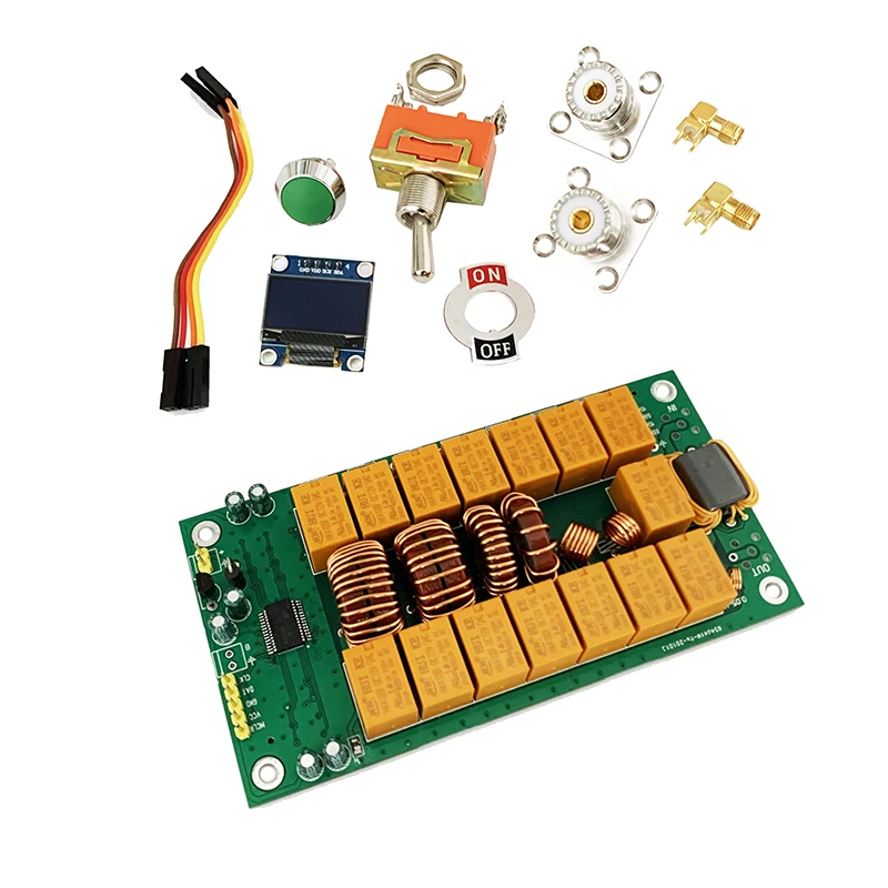 ATU 100 DIY комплекты 1 8 50 МГц 100mini автоматический антенный тюнер N7DDC 7x7 + OLED