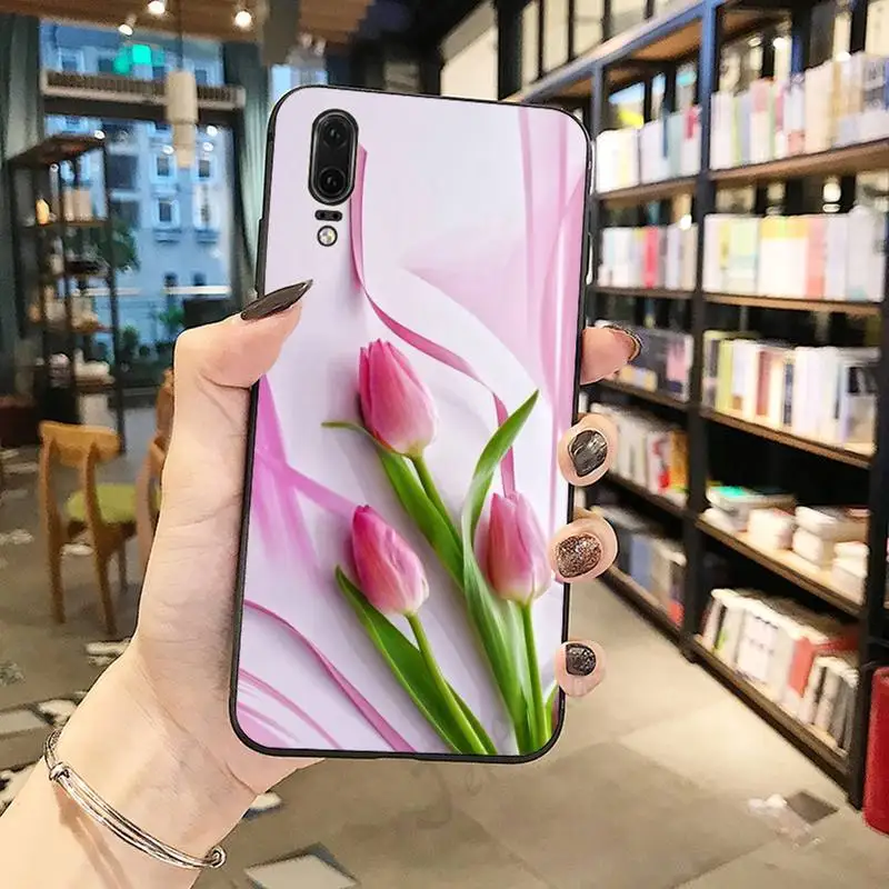 

Carnation flower pink funny carcasa Phone Case For Huawei honor Mate P 10 20 30 40 Pro 10i 9 10 20 8 x Lite