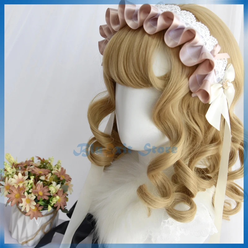 Парик в стиле лолита для косплея Милая Кисть Харадзюку Сакура с длинными