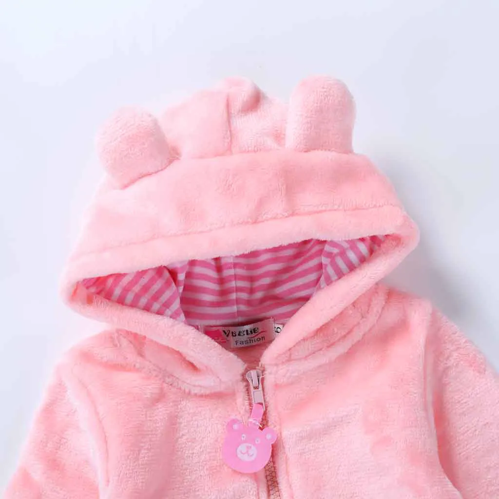 Newborn Baby Boys Girls Winter Overalls For Children Cartoon Long Sleeve Warm Hooded Coat Clothes Snowsuit | Детская одежда и