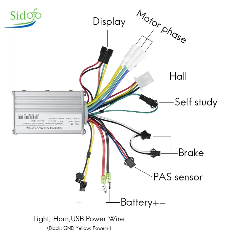 S887 Escooter Accessories 24/36/48V 250/350/500W Controller LCD Display Mode Electric Vehicle Bike Brushless ebike | Спорт и