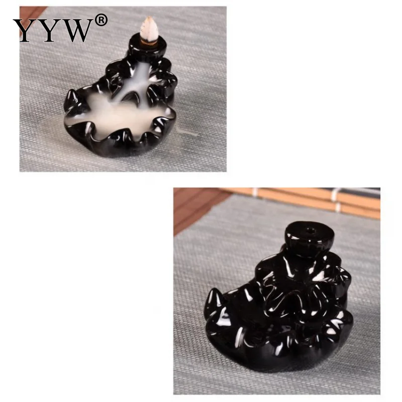 

Backflow Incense Burner Small Lotus Incense Burner Sandalwood Small Ornaments Mini Incense Burner Incense Holder Stick For Home