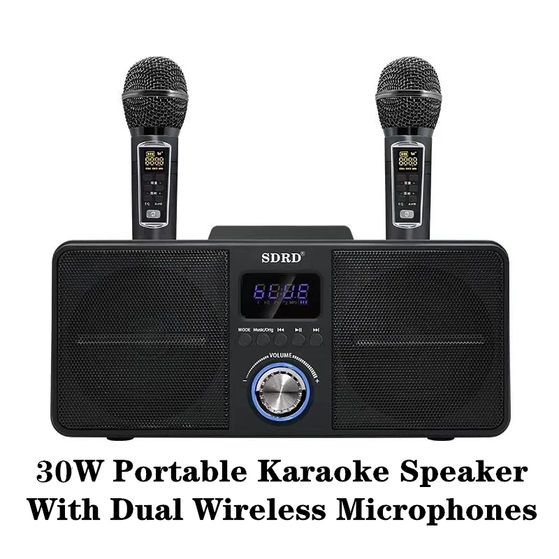 

Karaoke Wireless Bluetooth Speaker Home SD Series Subwoofer Portable Sound Column With Microphone Double Diaphragm Caixa De Som