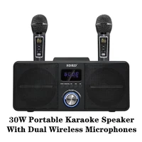 karaoke wireless bluetooth speaker home sd series subwoofer portable sound column with microphone double diaphragm caixa de som