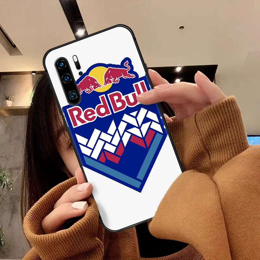 

Red Vitamin Drink Bull Phone Case For Huawei P Mate Smart 10 20 30 40 Lite Z 2019 Pro black Bumper Luxury Shell Soft Back