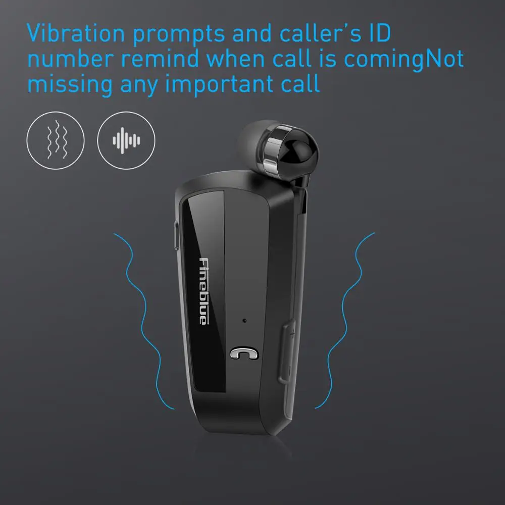 Беспроводная деловая Bluetooth гарнитура Fineblue F990 спортивные наушники с