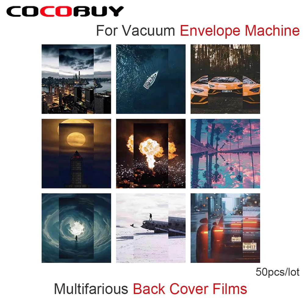 50 шт./лот смешанный цвет задняя крышка пленка для работы с мобильный телефон