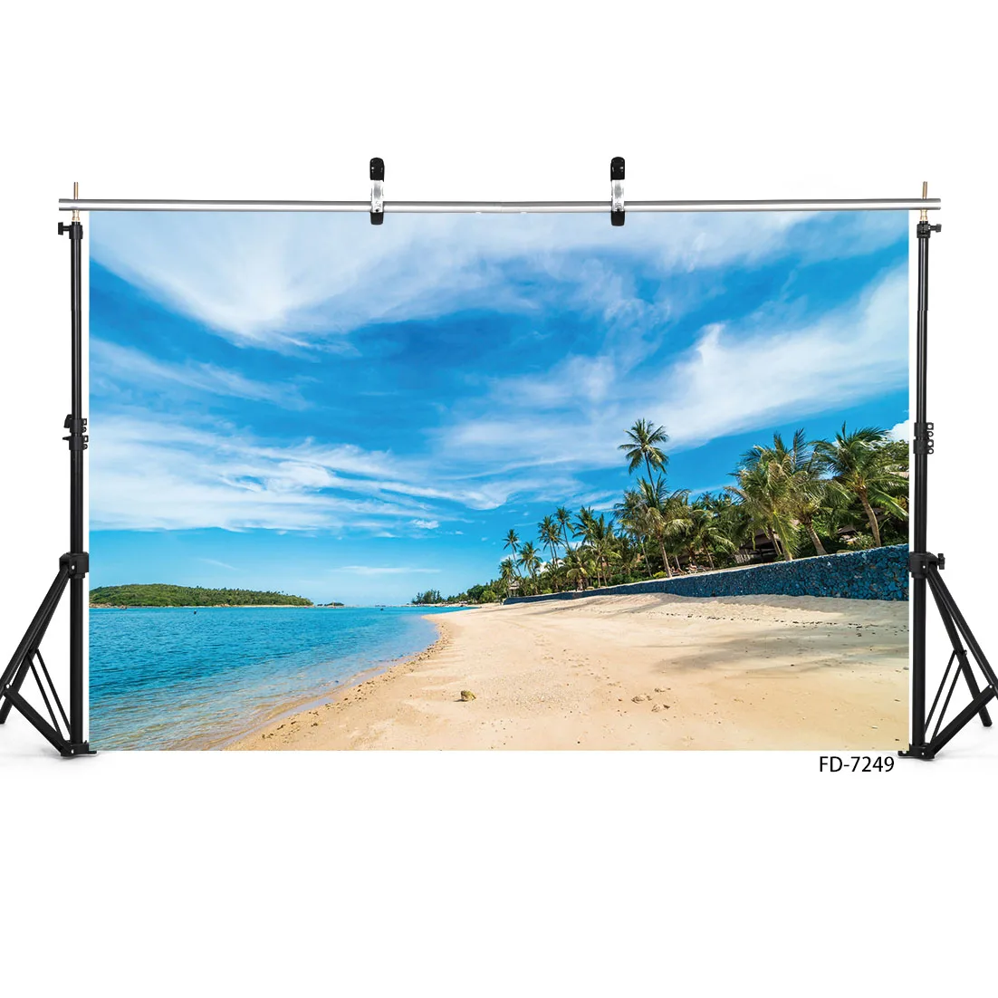 

Виниловый фон для детской фотосъемки с изображением моря летнего песчаного пляжа свадьбы