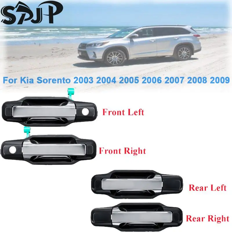 Авто аксессуары Высокое качество ABS наружная дверная ручка для Kia Sorento 2003 2004 2005 2006