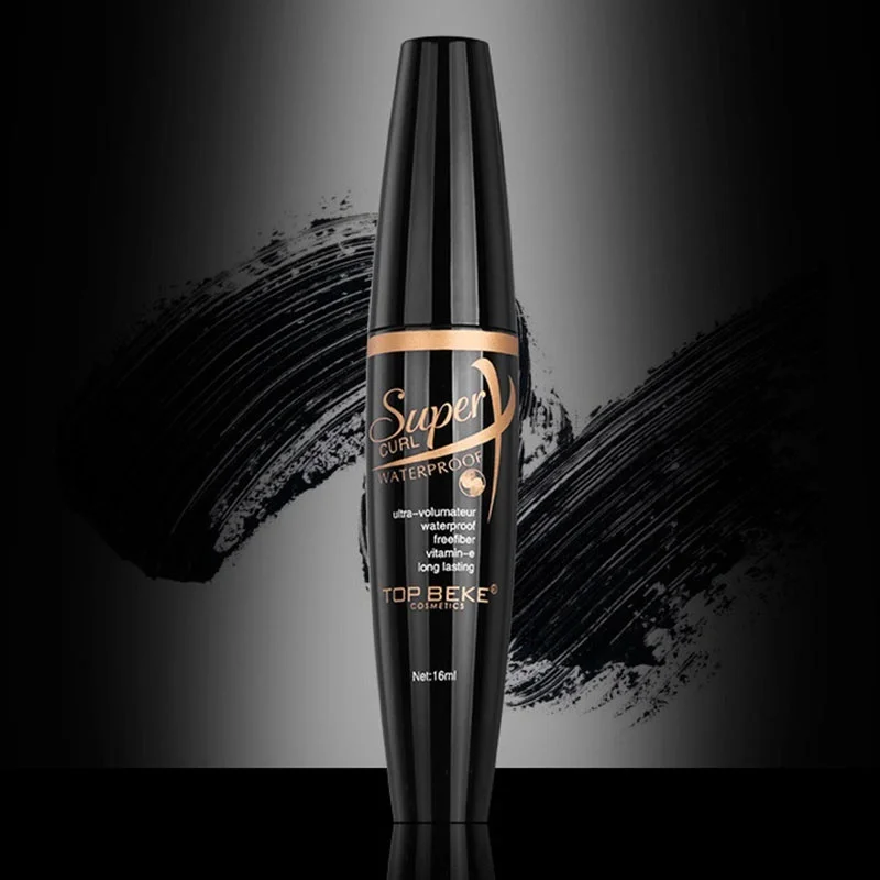 

New Brand 4D Waterproof Long Lasting Black Mascara Silk Fiber Eyelash Mascara Charming Women Eye Makeup Tools