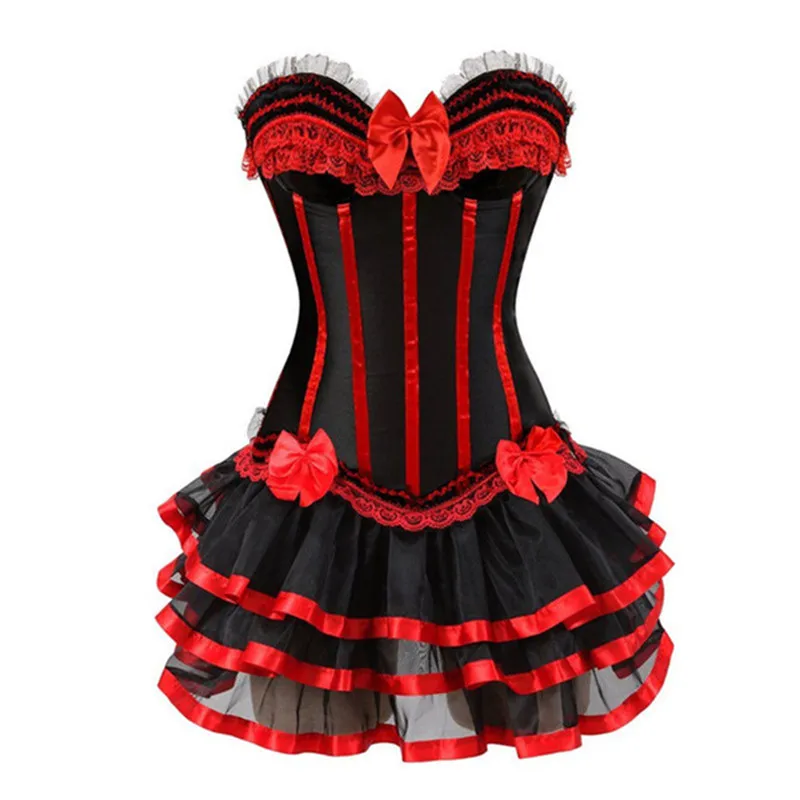 Женское платье бюстье готическое мини с юбкой Размер 6XL|gothic corset dress|corset dresscorset mini