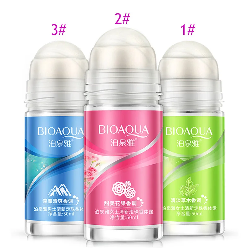 

BIOAQUA Ball Body Lotion Antiperspirants Underarm Deodorant Roll on Bottle Women Fragrance Men Smooth Dry Perfumes J9