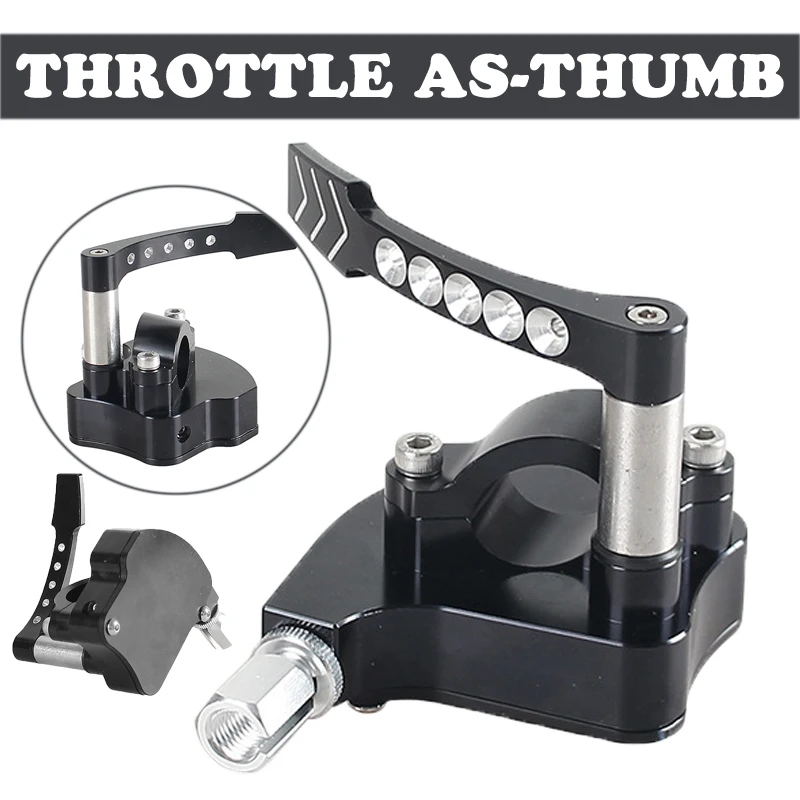 

1pc Motorcycle Thumb Throttle Assembly 7/8" 22mm Quad Dirt For Honda ATV For Kawasaki 250 350 400 450 700 Throttle Lever Thumb