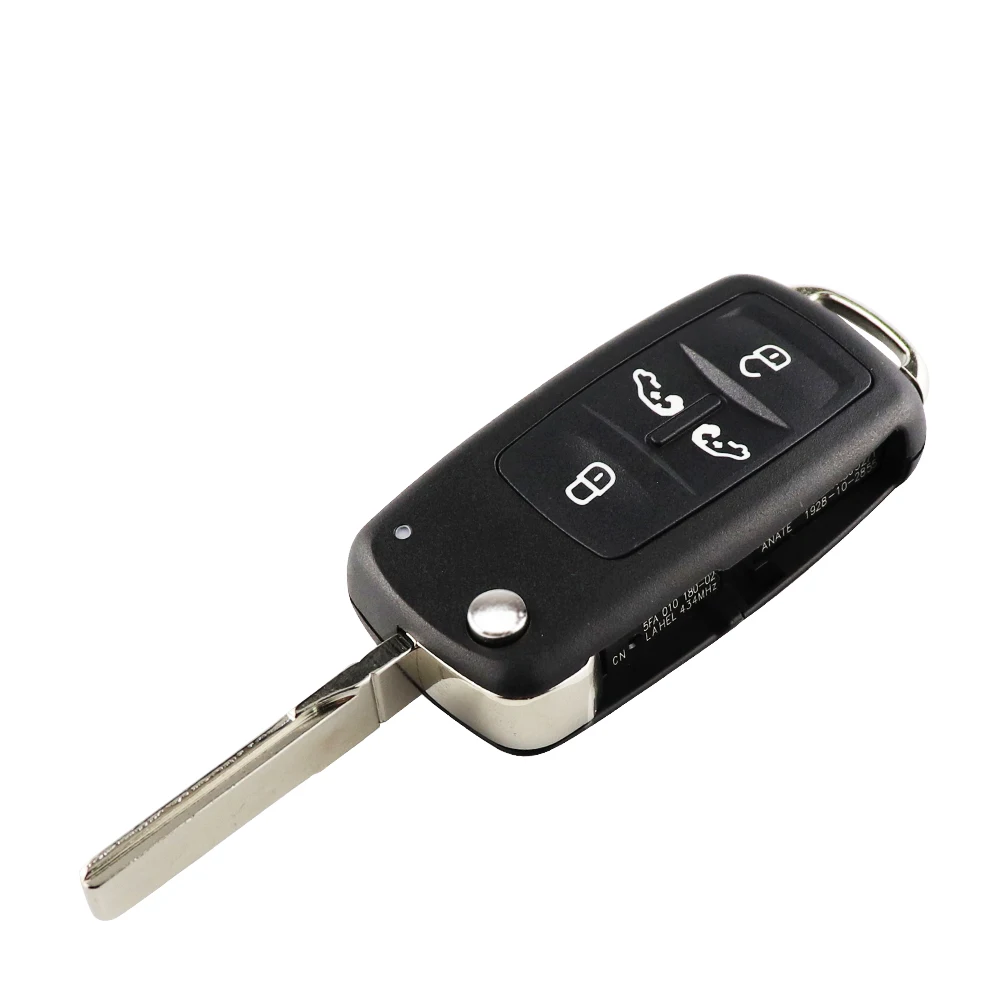 YIQIXIN 5 кнопочный пульт дистанционного управления складной чехол для ключа VW Volkswagen