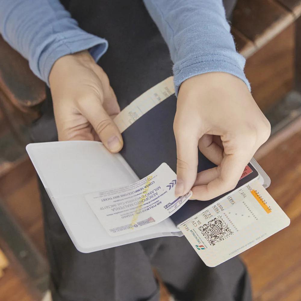 Простой держатель для карт с рисунком из мультфильма папка паспорта сумка мужчин