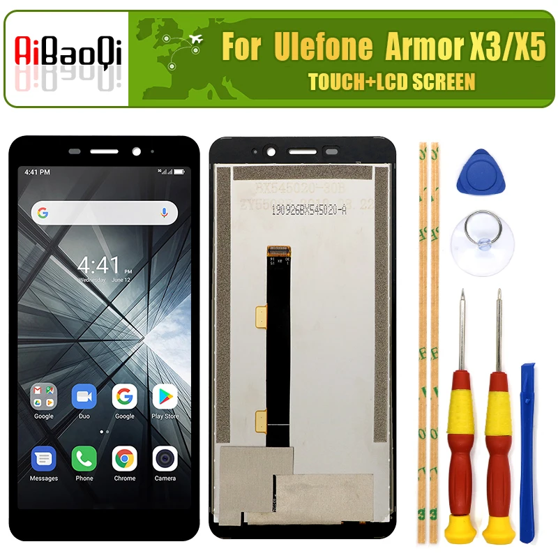 Дисплей с тачскрином 5 ''и ЖК-дисплеем 9 0 x сменный экран для телефона Ulefone Armor