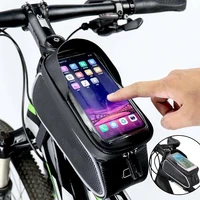 bicycle bag frame front top tube rainproof bike bags 6 0in phone case waterproof touchscreen bicycle bag mtb cycling accessories