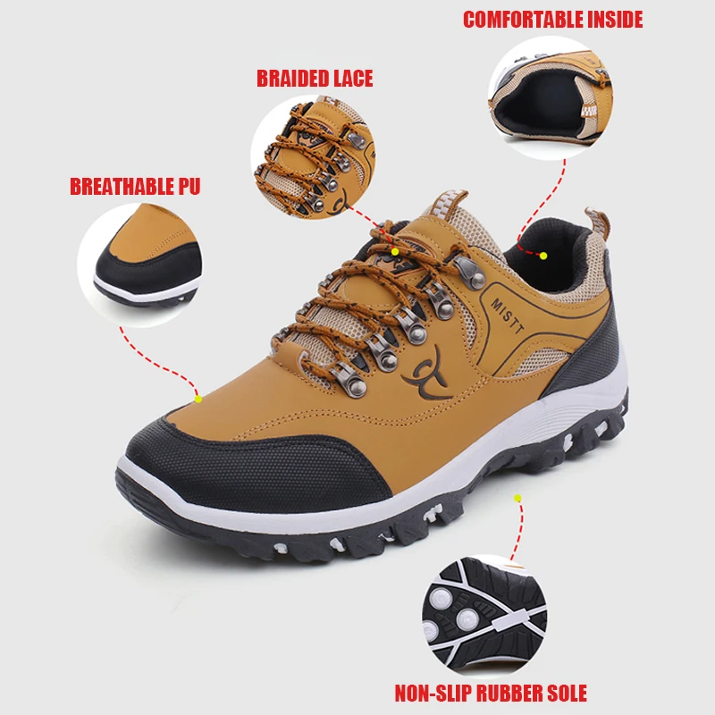 Hiking Shoes Men Outdoor Mountain Climbing Shoes Lightweight Trekking Sport Sneakers Male Hiking Boots Waterproof walking Shoes